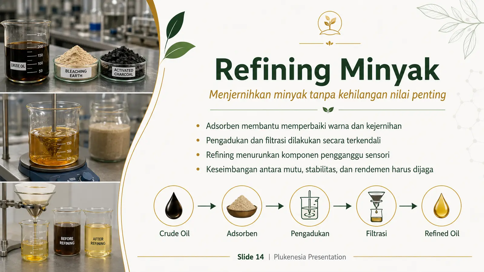 Slide 14: Refining Minyak