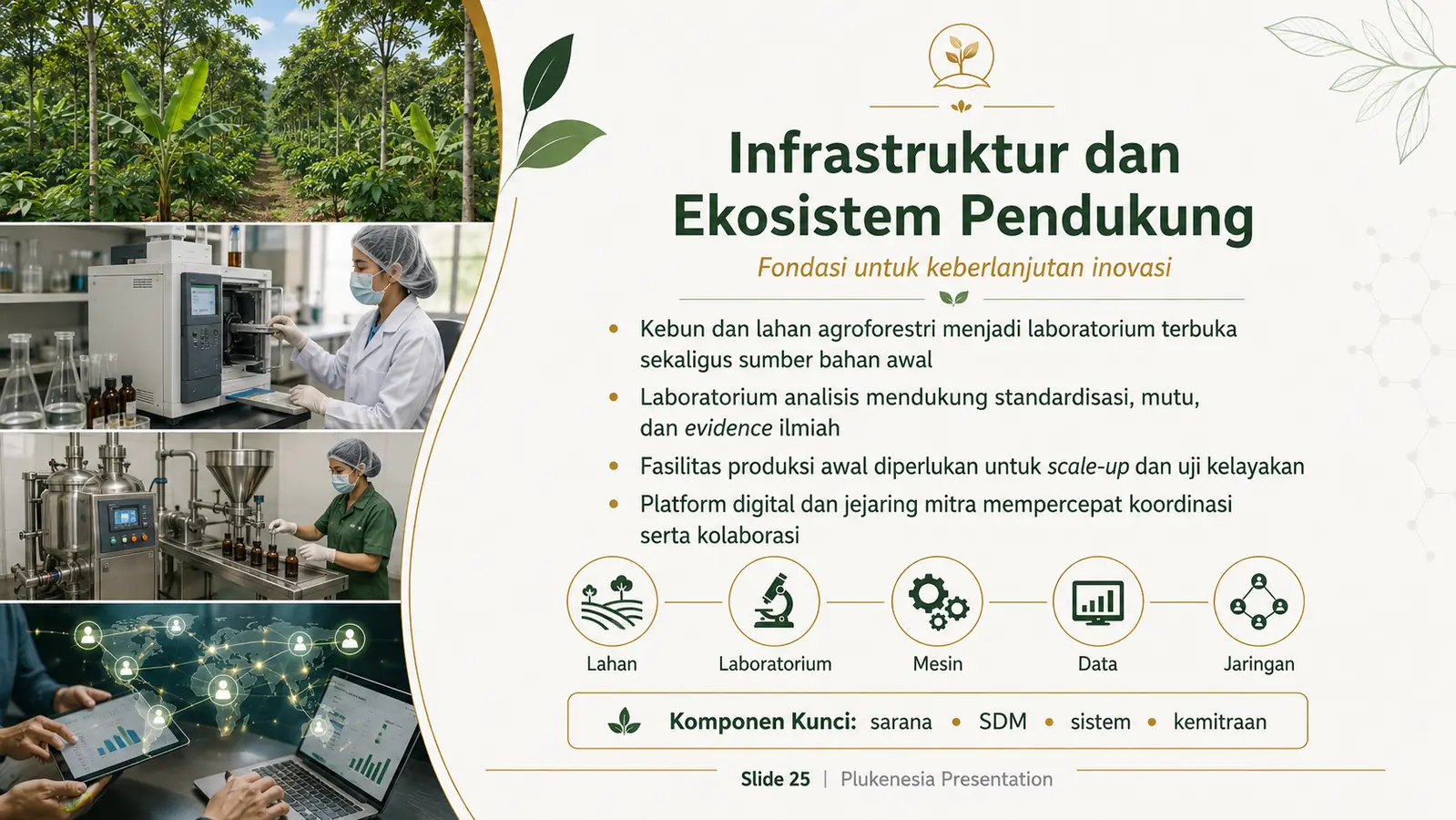 Slide 25: Infrastruktur dan Ekosistem Pendukung